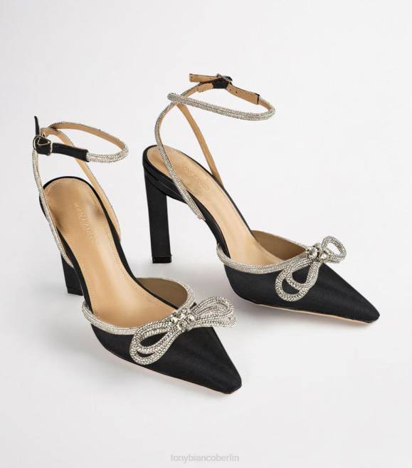 Stöckelschuhe| de Tony Bianco Frauen Elsie Heels schwarzer Satin 462464